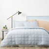 Chambray Quilted Quilt Cover Set - Paradis Washed