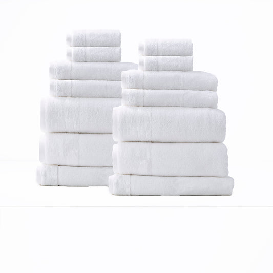 14 Piece Aireys Towel Set - 650 GSM Zero Twist