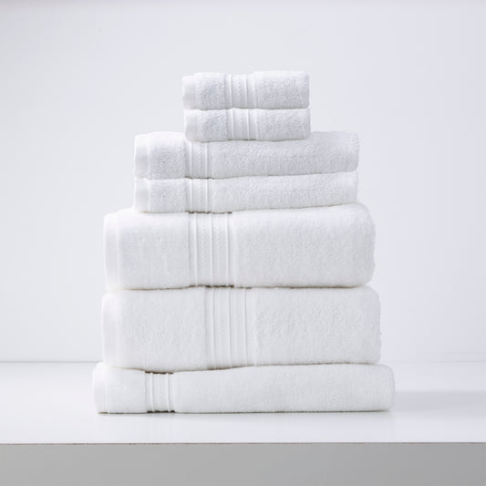 7 Piece Brentwood Towel Set - 650 GSM Low Twist