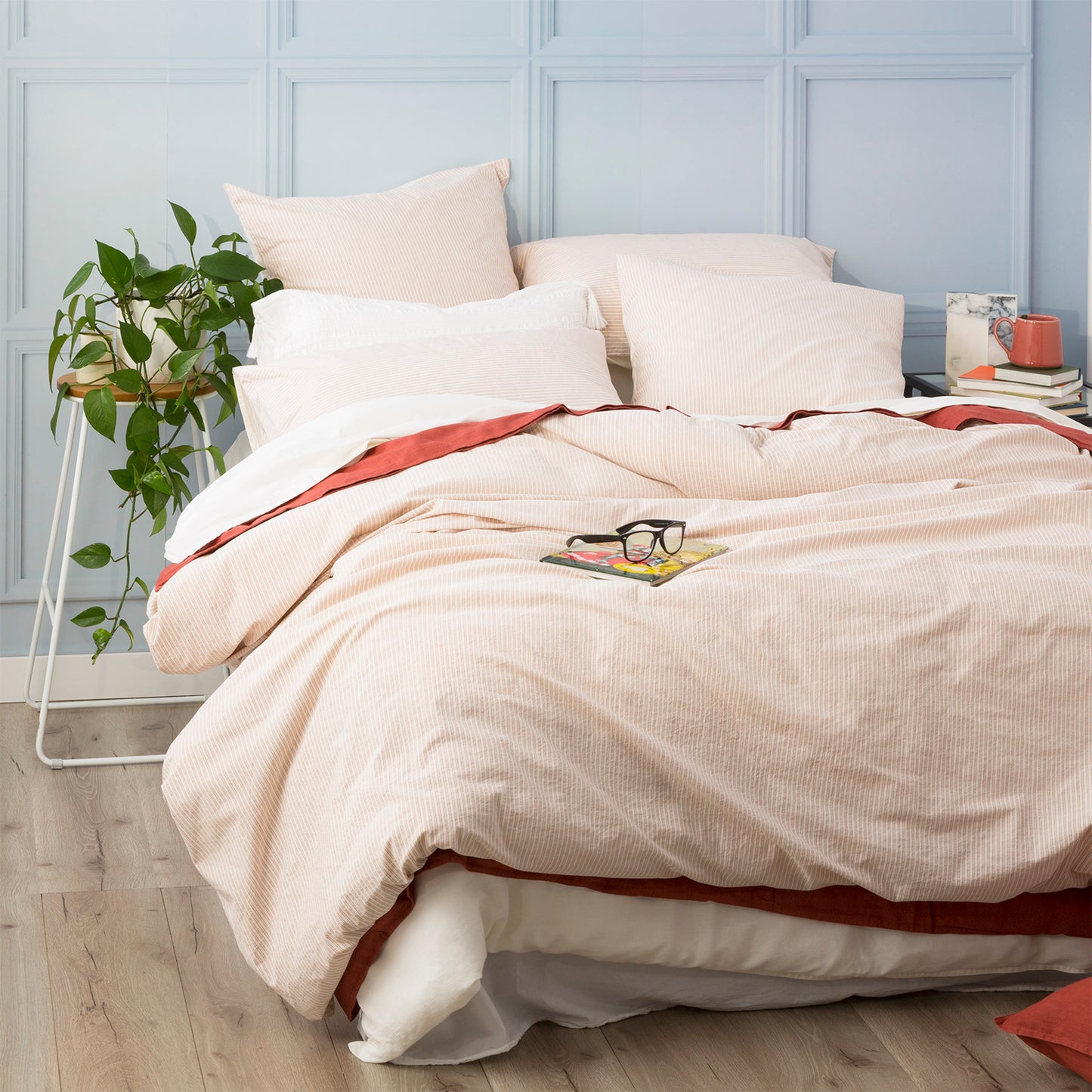 Portifino Quilt Cover Set - Yarn Dyed Vintage Washed Cotton