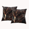 Twin Pack Velvet Printed Cushions - Filled