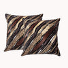 Twin Pack Velvet Printed Cushions - Filled