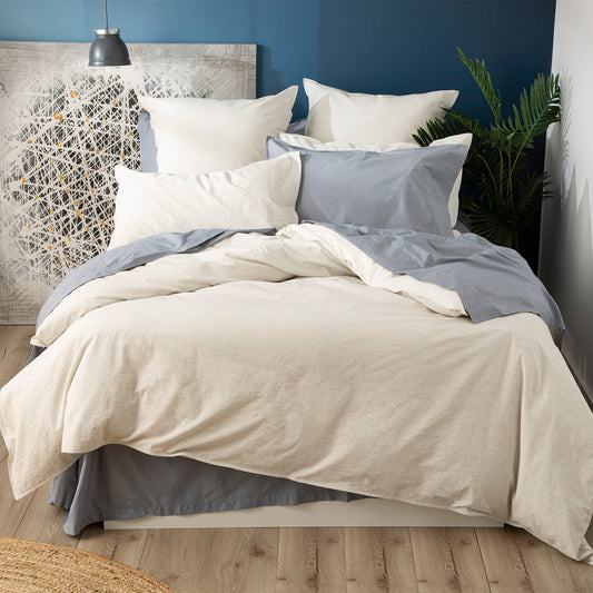 Yarn Dyed Quilt Cover Set - Vintage Washed Cotton