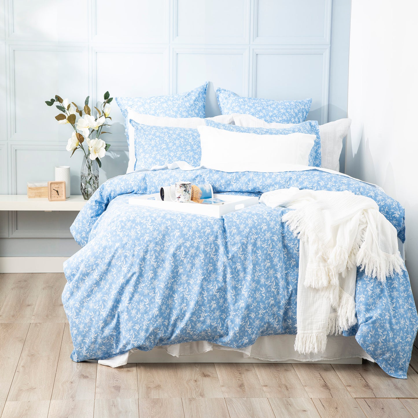 European Printed Quilt cover set - Vintage Washed Cotton