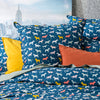 European Printed Cotton Euro Pillow Case - Vintage Washed