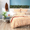 European Printed Cotton Euro Pillow Case - Vintage Washed
