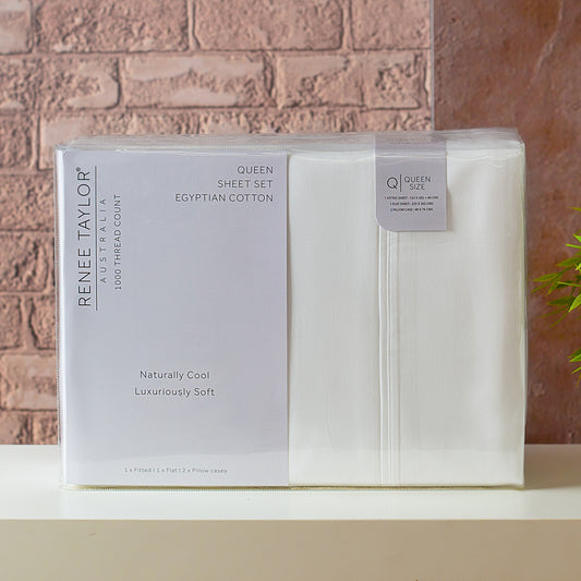 Premium Egyptian Cotton Sheet Set - 1000 Thread Count