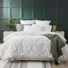 Moroccan 100% Chenille Cotton Euro Pillow Case - Tufted - Vintage Washed