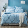 Moroccan 100% Cotton Tufted Quilt Cover Set - Chenille Vintage washed