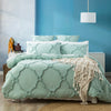 Moroccan 100% Cotton Tufted Quilt Cover Set - Chenille Vintage washed