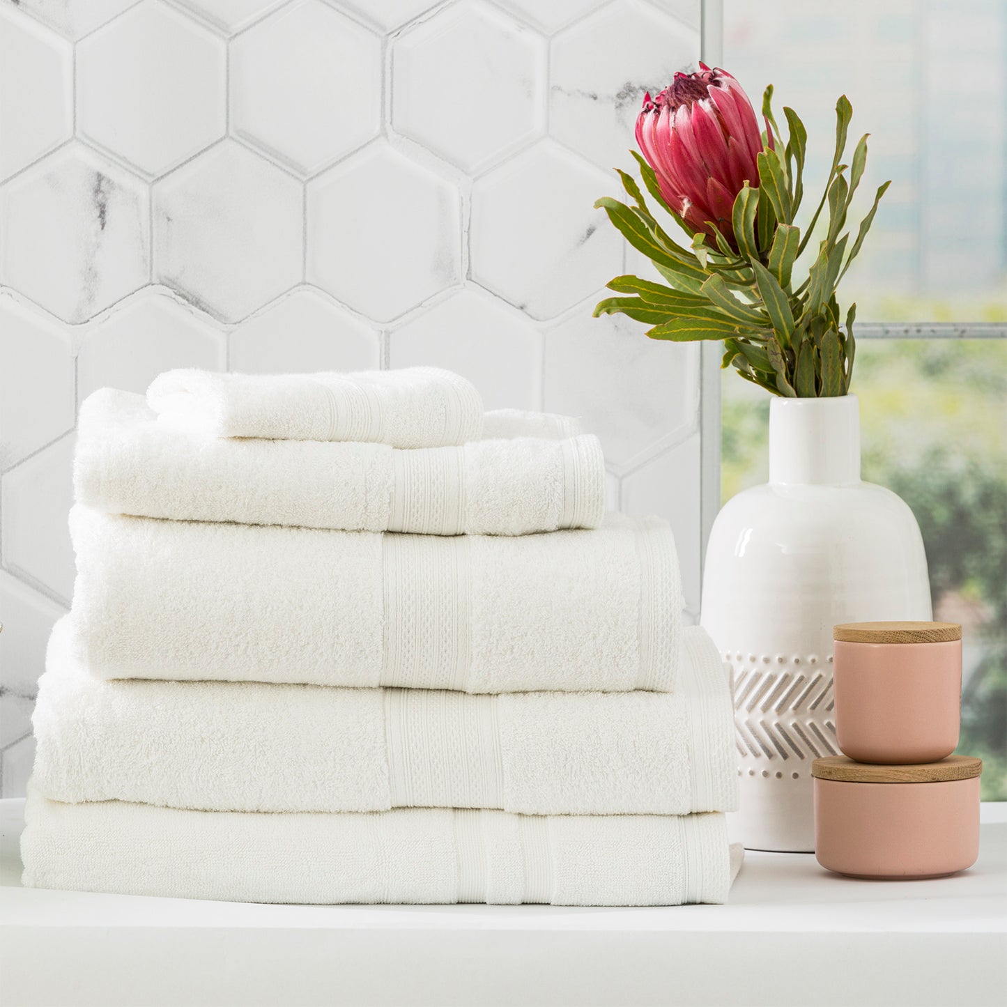 5 Piece Stella Towel Set - 650 GSM Super Soft Bamboo Cotton
