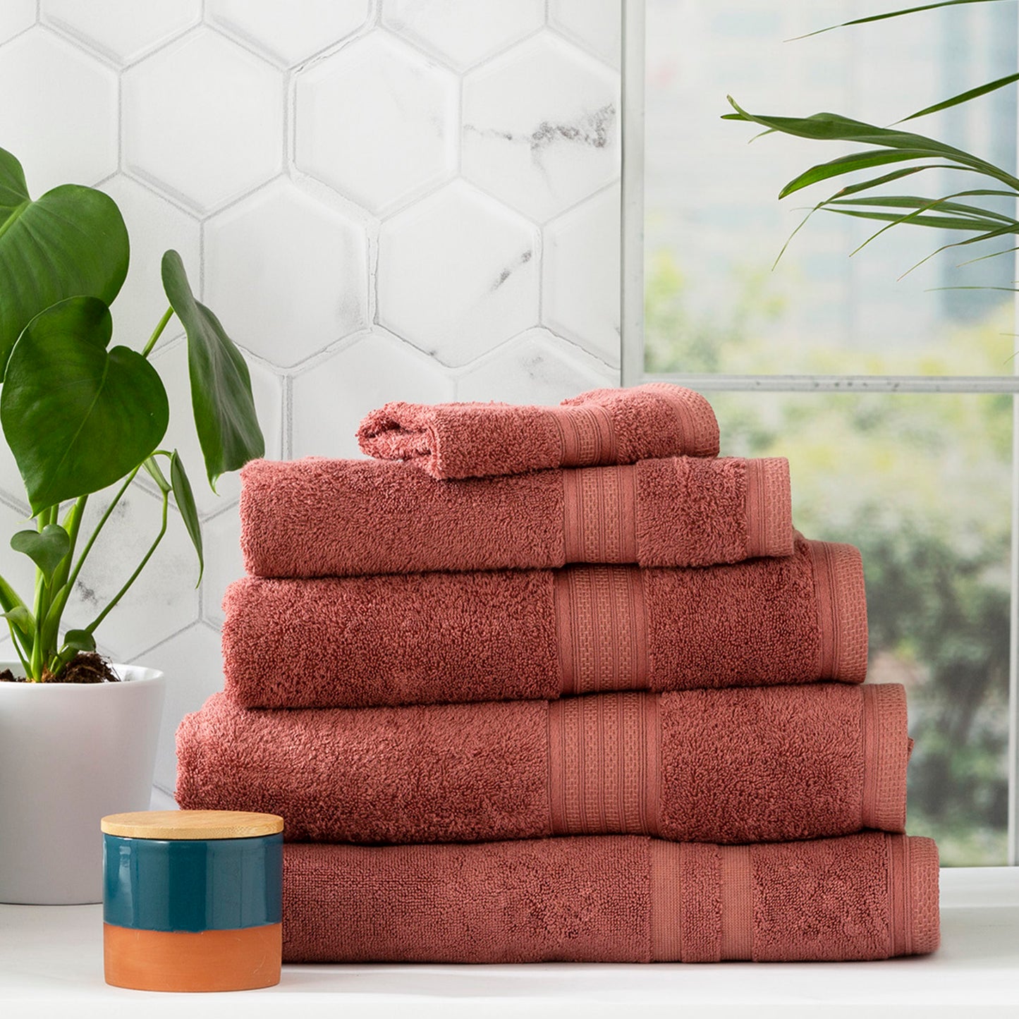 5 Piece Stella Towel Set - 650 GSM Super Soft Bamboo Cotton