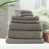 7 Piece Cobblestone Towel Set - 650 GSM Ribbed Cotton