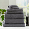 7 Piece Cobblestone Towel Set - 650 GSM Ribbed Cotton
