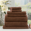 7 Piece Cobblestone Towel Set - 650 GSM Ribbed Cotton
