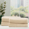 4 Pack Cobblestone Bath Sheets - 650 GSM Ribbed Cotton