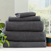 5 Piece Cobblestone Towel Set - 650 GSM Ribbed Cotton