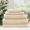 5 Piece Cobblestone Towel Set - 650 GSM Ribbed Cotton