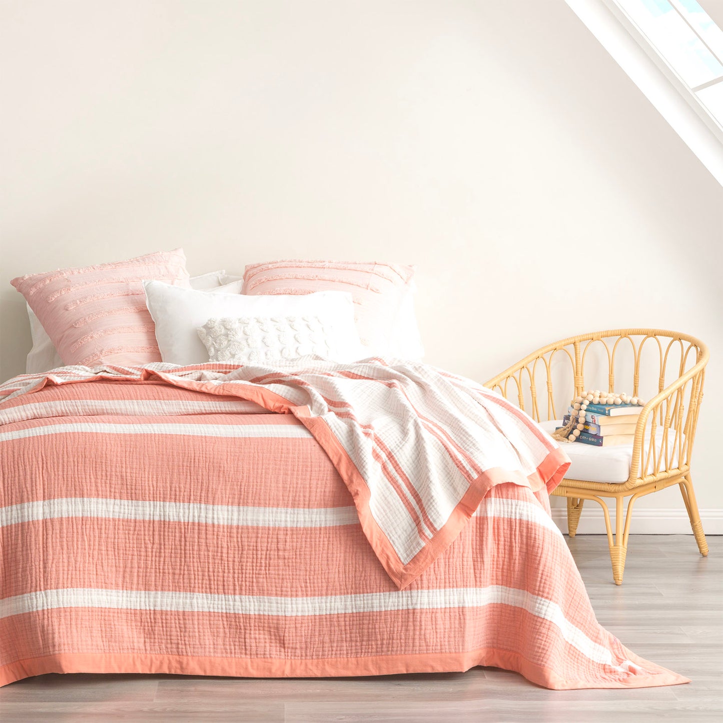 Brighton Textured Blanket - Yarn Dyed Washed Cotton