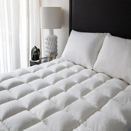 Premium 1000 GSM Mattress Topper - High Loft Fully Fitted - Long Single