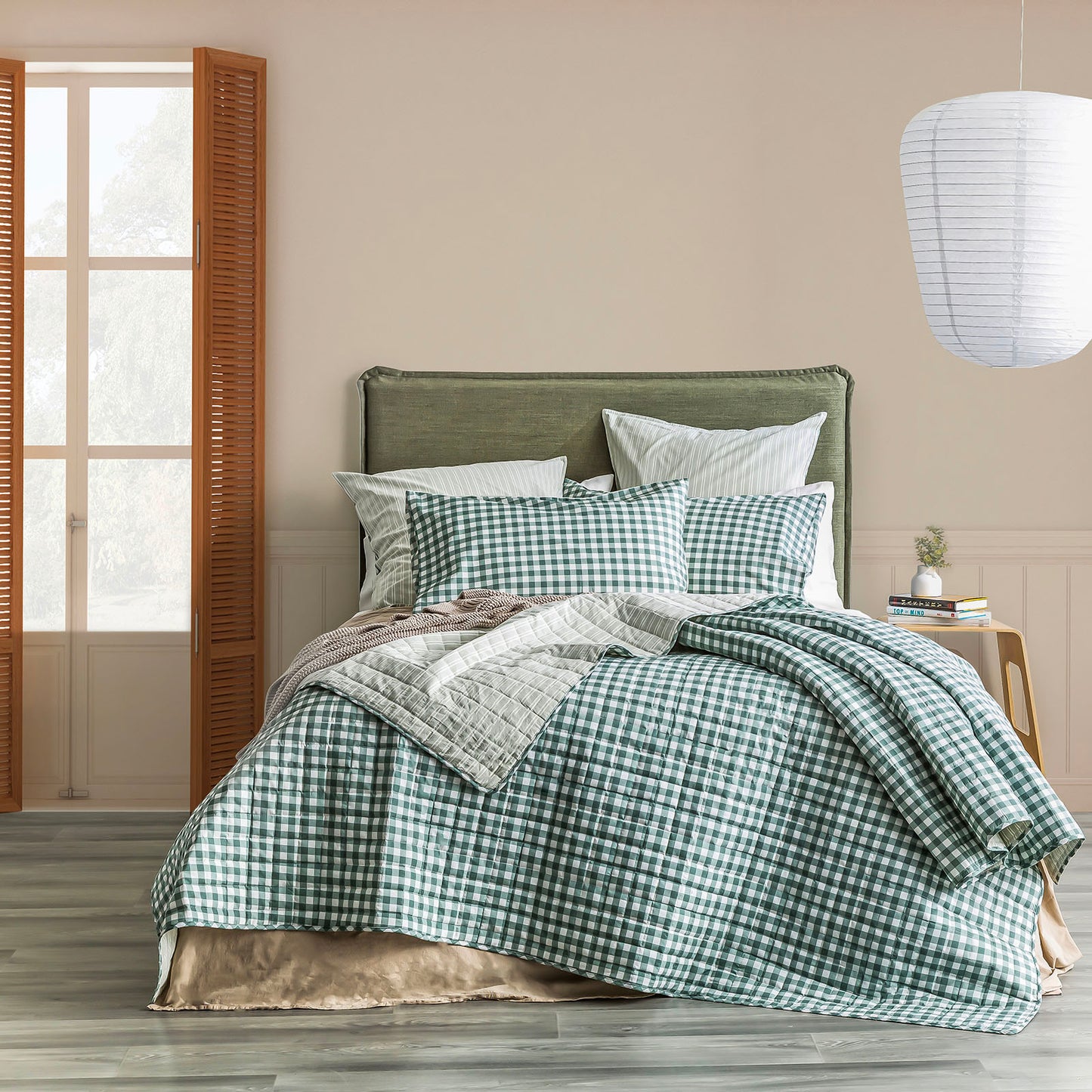 Alison Quilted Coverlet Set - Yarn Dyed Cotton - Reversible