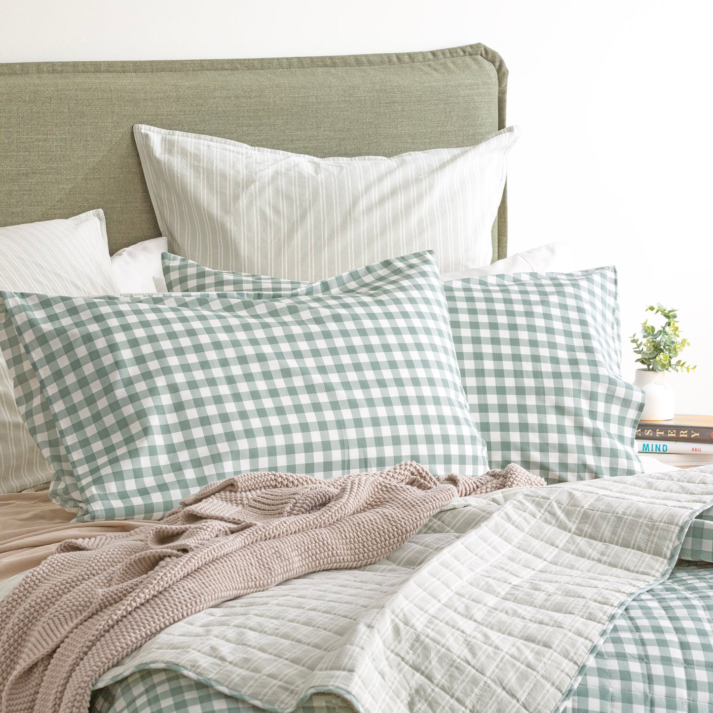 Alison Quilted Coverlet Set - Yarn Dyed Cotton - Reversible