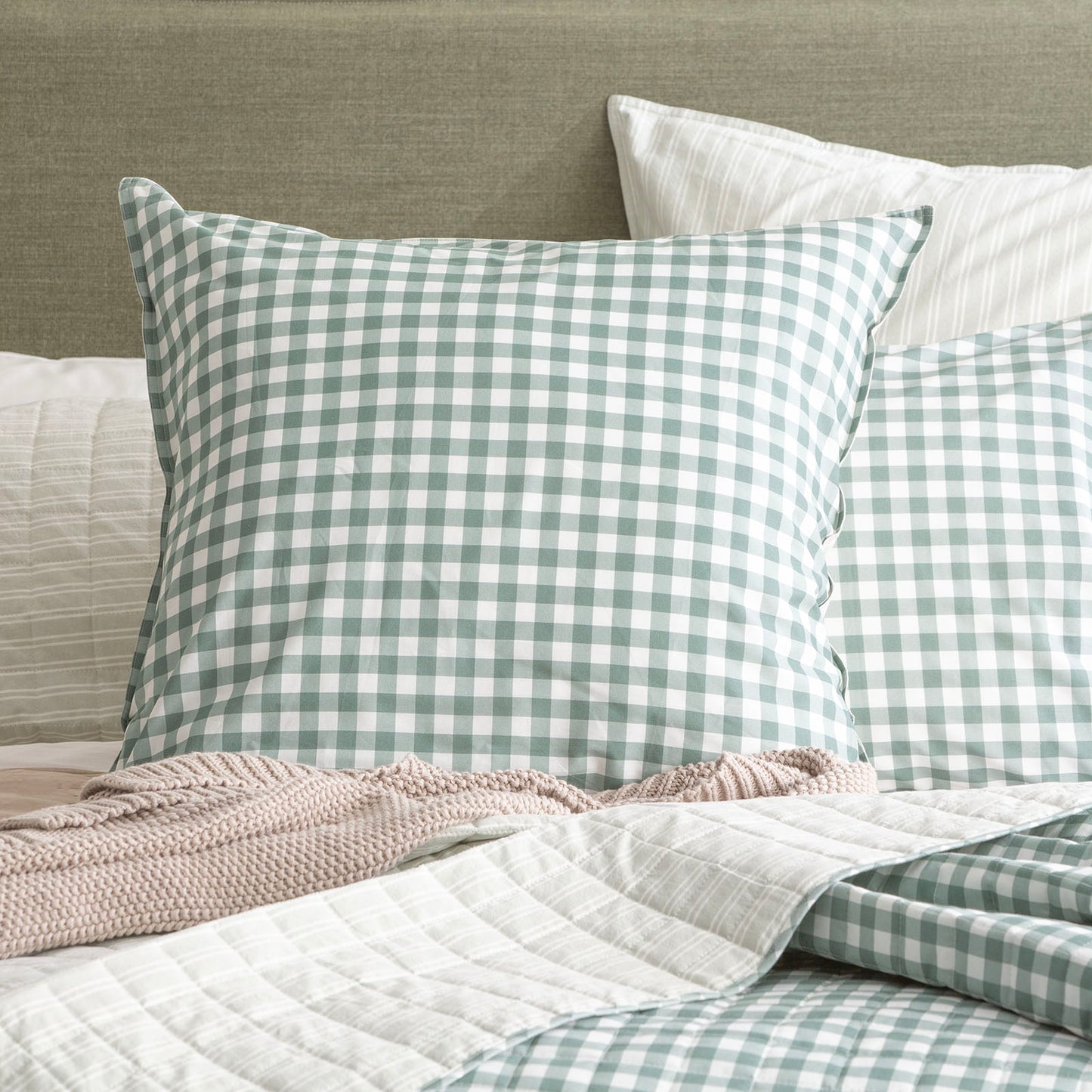 Alison Quilted Coverlet Set - Yarn Dyed Cotton - Reversible