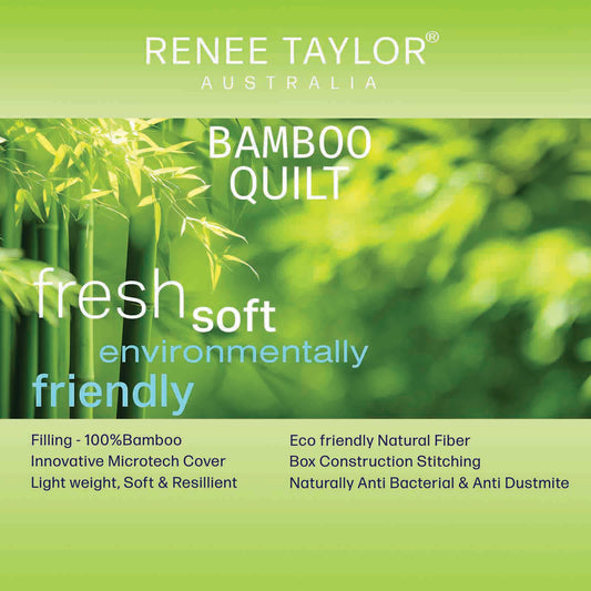 Renee Taylor 400 GSM Natural Bamboo Quilt