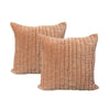 Twin Pack Velvet Cotton Embroidered Cushions