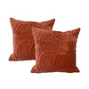 Twin Pack Velvet Cotton Embroidered Cushions