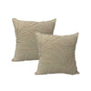Twin Pack Cotton Embroidered Cushions - 40 x 60cm