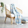Newport Knitted Throw - Checkered Cotton
