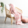Newport Knitted Throw - Checkered Cotton