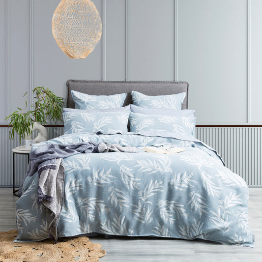 Native Cotton Quilt Cover Set - Jacquard