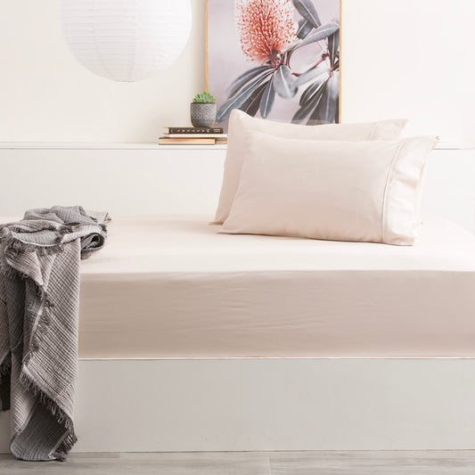 500 Thread Count Bamboo Cotton Fitted Sheet & Pillow Case Set Premium - Park Avenue