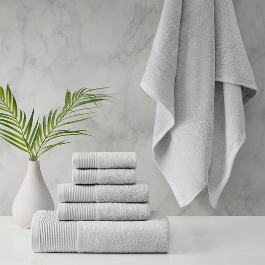 Retreat 6 Piece Towel Set - Cotton, Tencel, Antimicrobial
