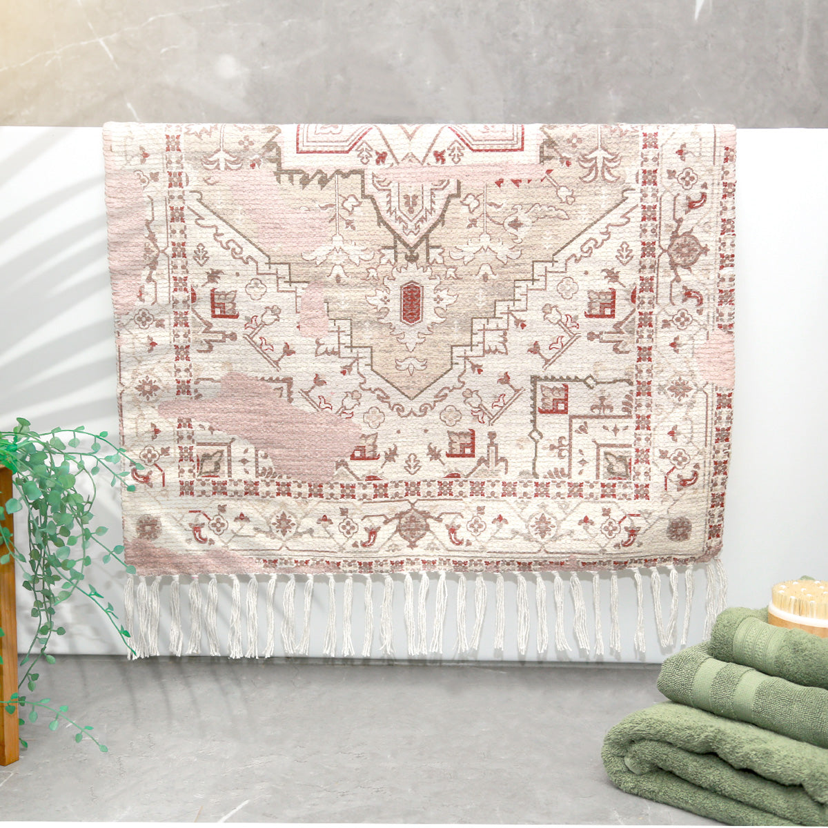 Renee Taylor Vintage Handwoven Bath Rug 65 x 110 Cms