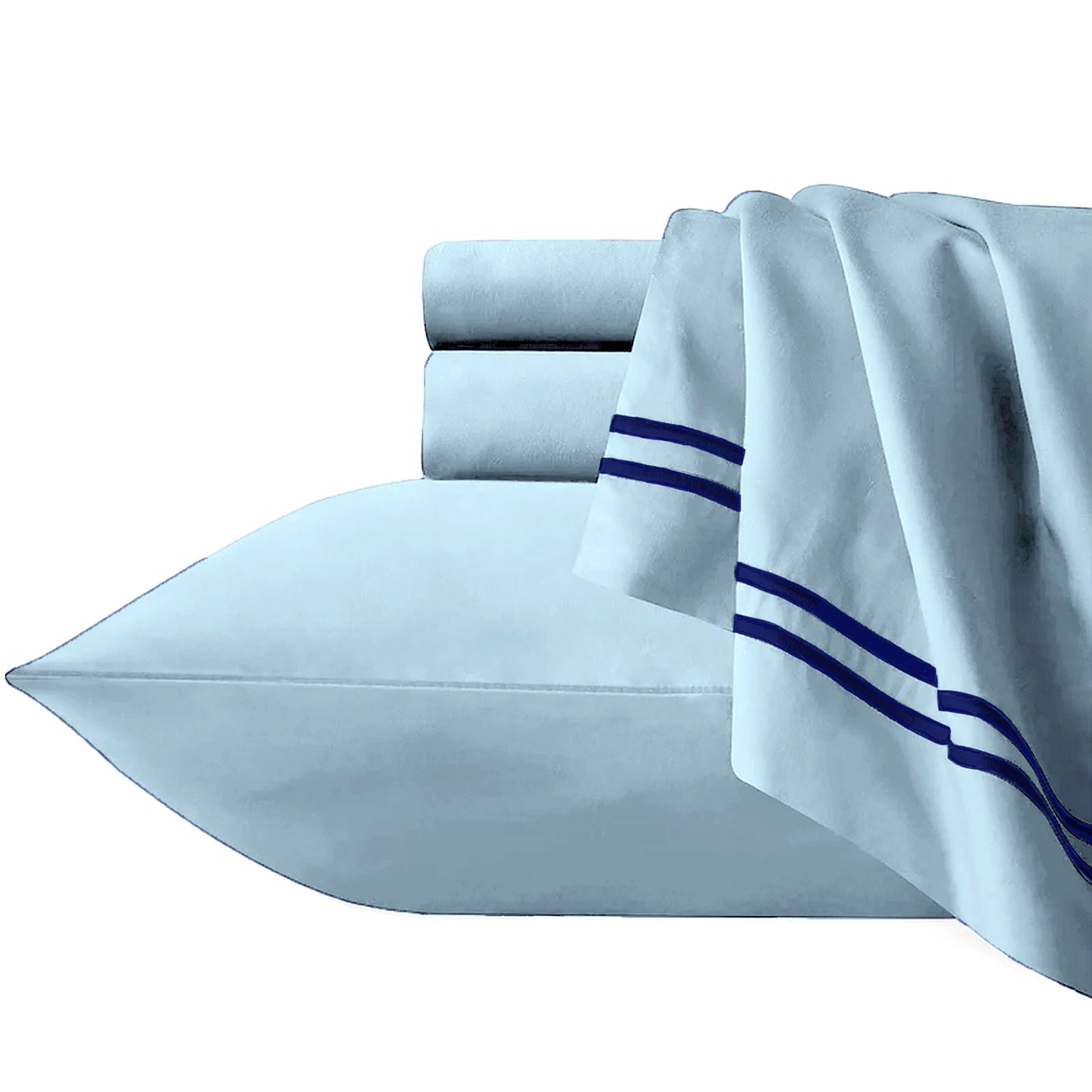 Strada Embroidered Euro Pillow Case - 1000 TC Egyptian Cotton
