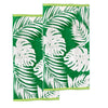 2 Pack Large Velour Beach Towel - Jacquard