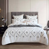 Zuma Tufted Quilt Cover Set - Stone Washed