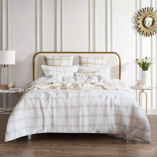 Yarn Dyed Waffle Quilt Cover Set