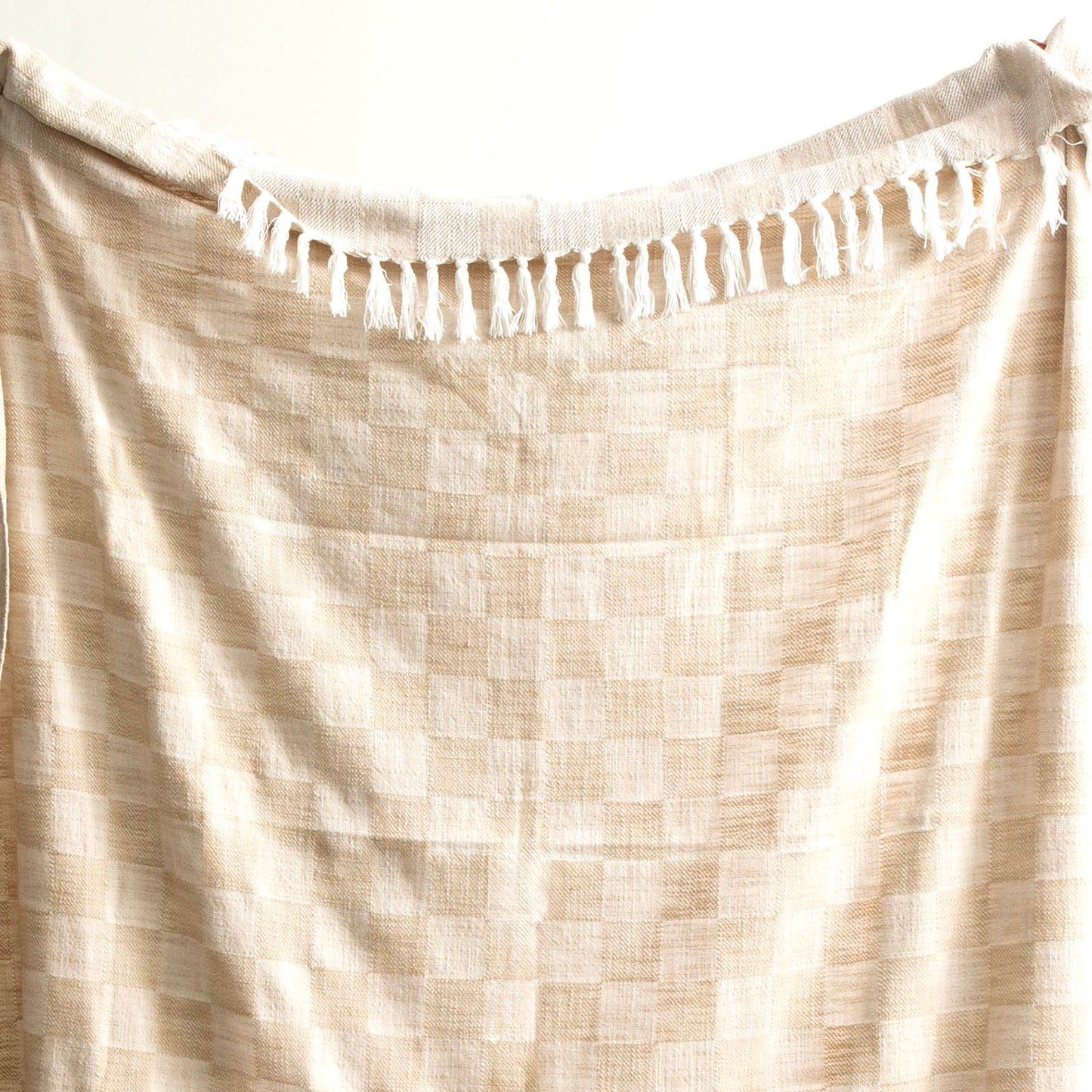 Nevis Checkered Throw - Yarn Dyed Stone Washed