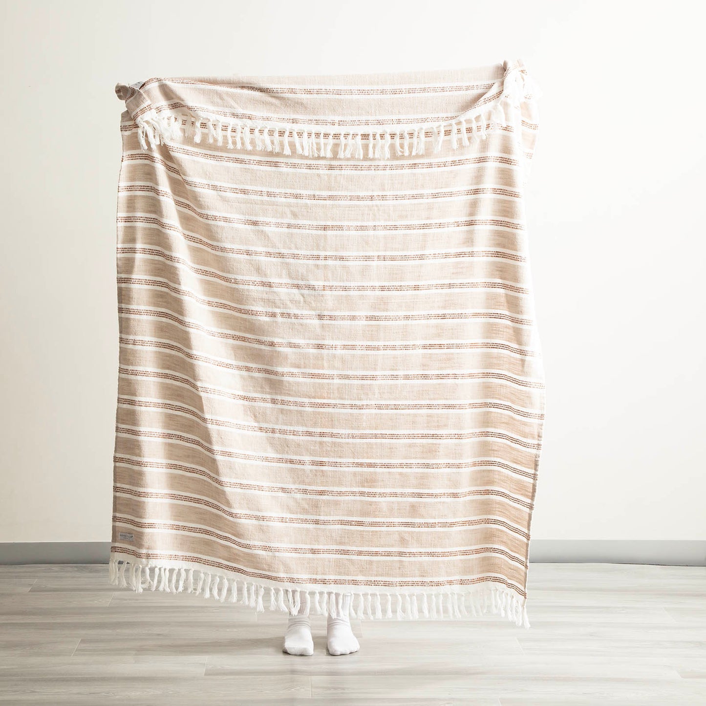 Como Stripe Throw - Yarn Dyed Stone Washed