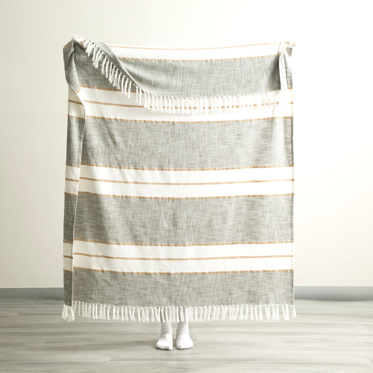 Modena Stripe Throw - Yarn Dyed Stone Washed