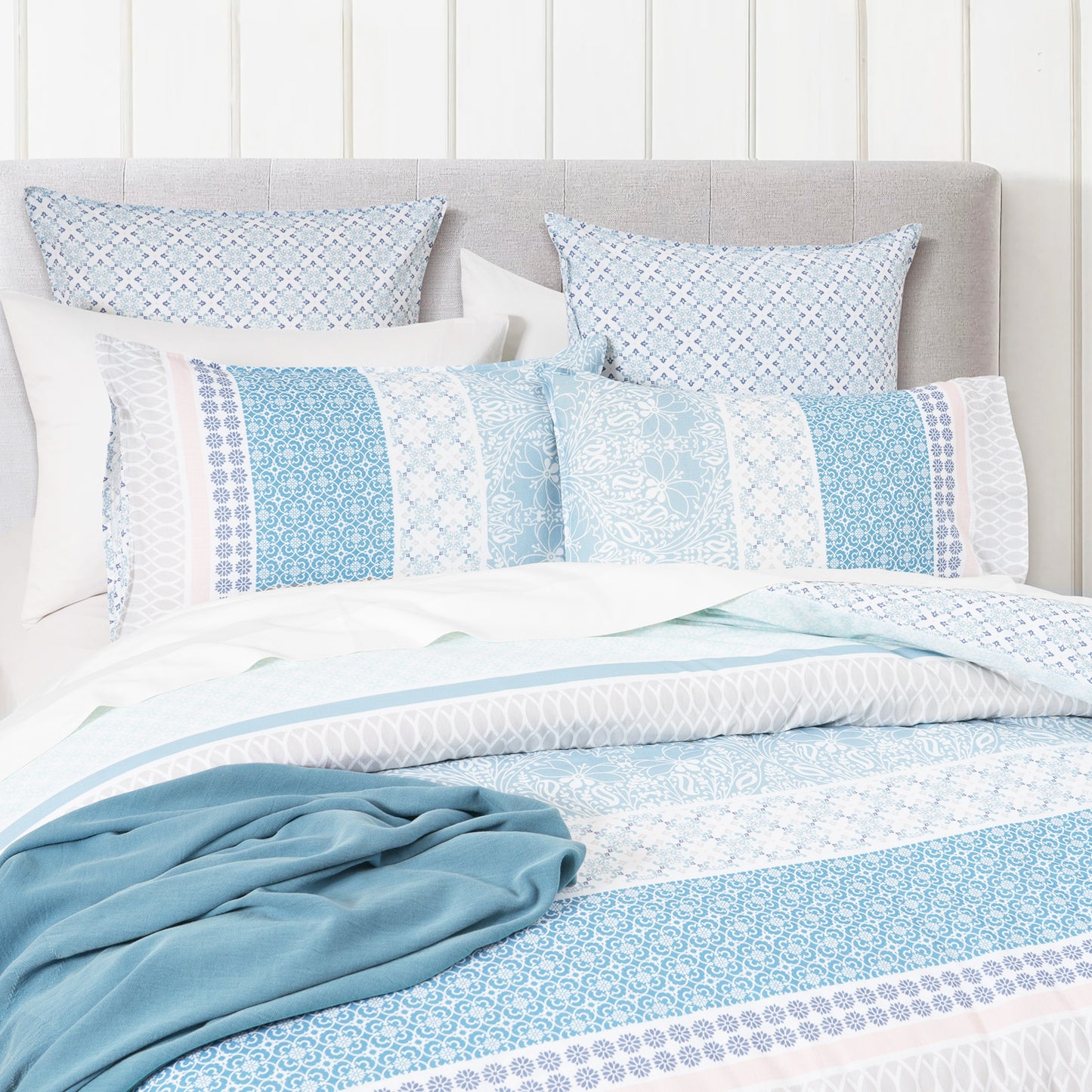 300 TC Cotton Quilt Cover Set - Reversible