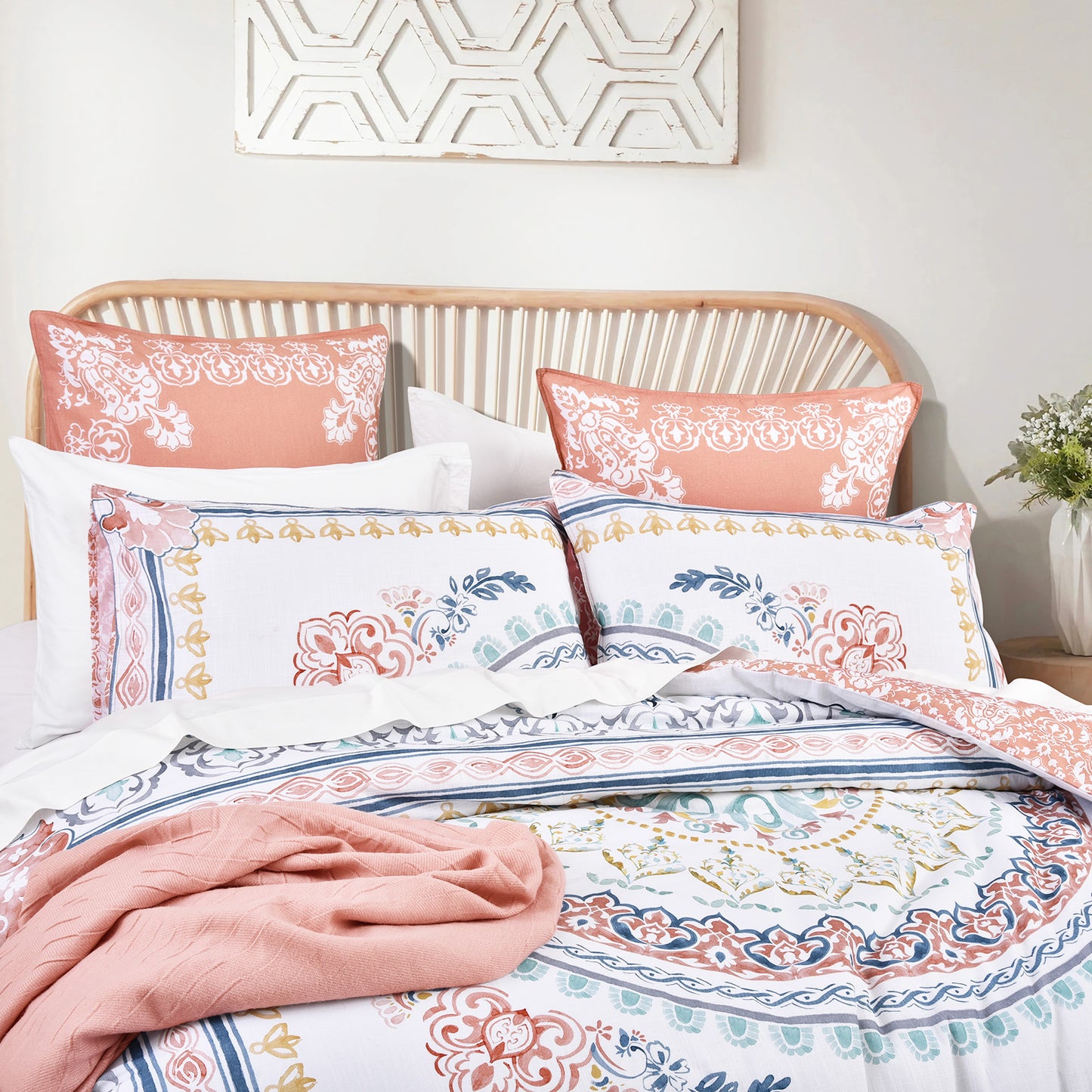 300 TC Cotton Quilt Cover Set - Reversible