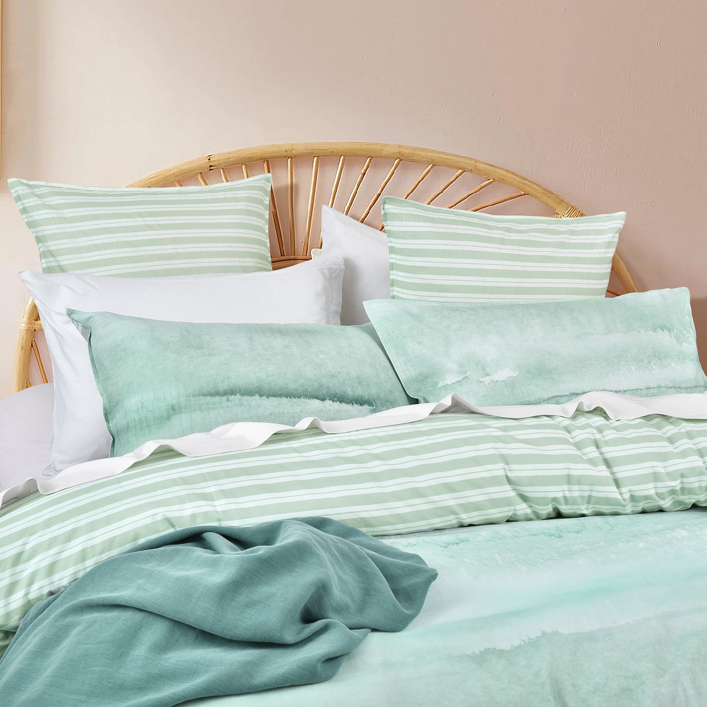 300 TC Cotton Quilt Cover Set - Reversible
