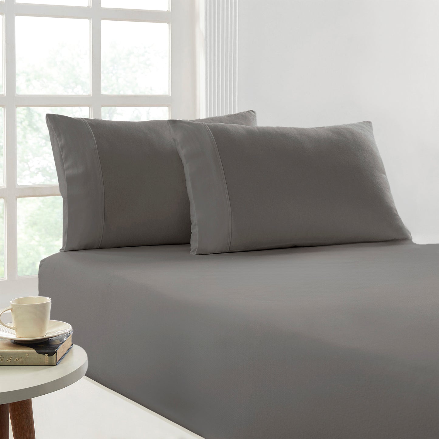 Flannelette Fitted and Pillowcase Set - 175 GSM Egyptian Cotton