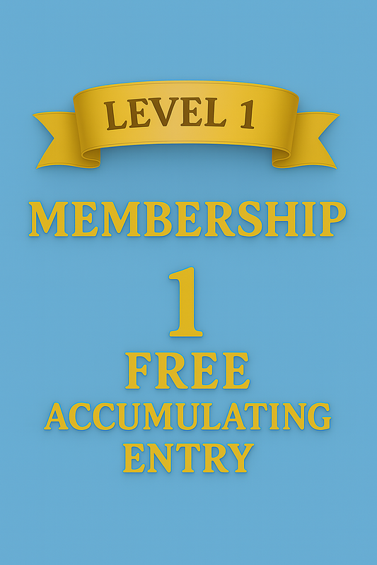 Level 1 Weekly Membership | 1 FREE Accumulating Entry | EXTRA 10% Off Storewide