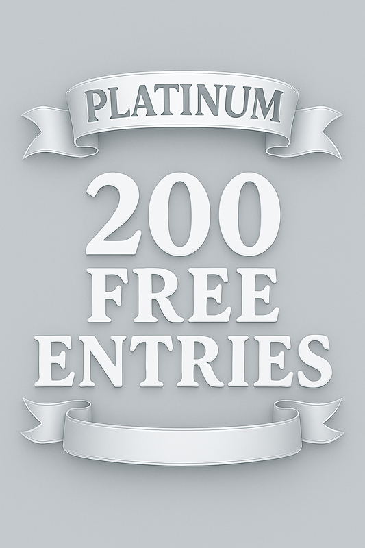 Platinum Package | 200 FREE Entries | EXTRA 27% Off for 60 Days